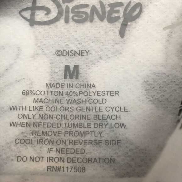 Disney Mickey Mouse Hoodie Cut Cropped Junior's size medium All Over Print NWOT - Picture 7 of 7